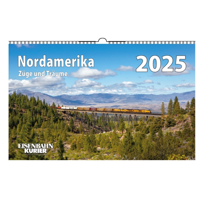Kalender Nordamerika 2025 Züge und Träume