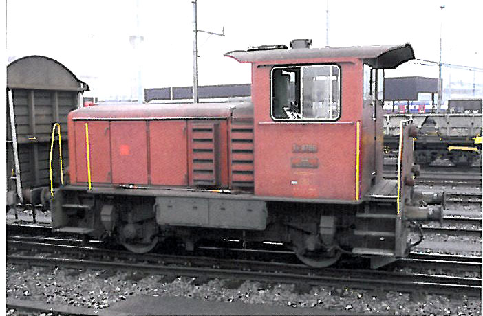 SBB Diesellok TmIV AC Ep.IV/V, 9661, braun