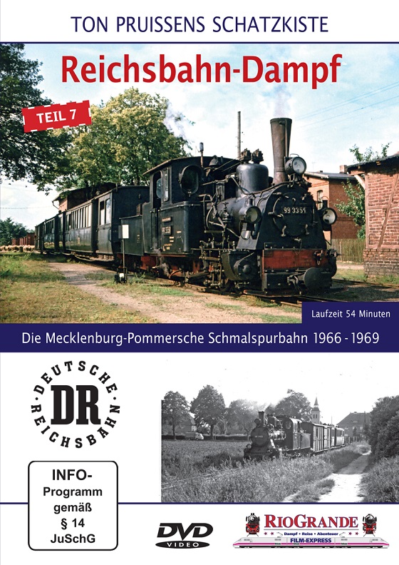 DVD Reichsbahndampf Teil 7 Die Mecklenburg-Pommersche Schmalspurbahn 1966 - 1969