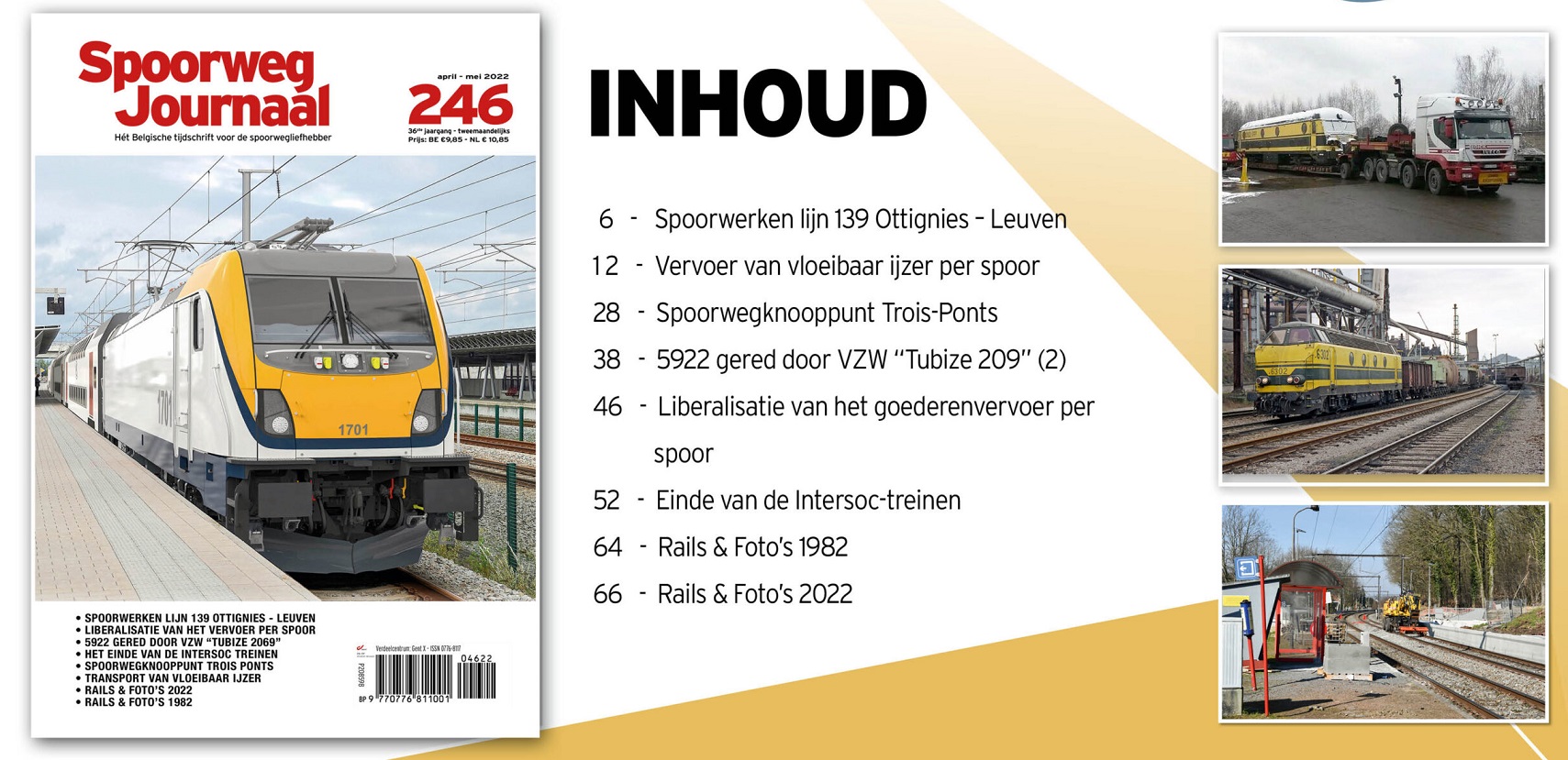 Spoorweg Journal 246 Het Belgisch Tijdschrift voor de spoorwegliefhebber - niede