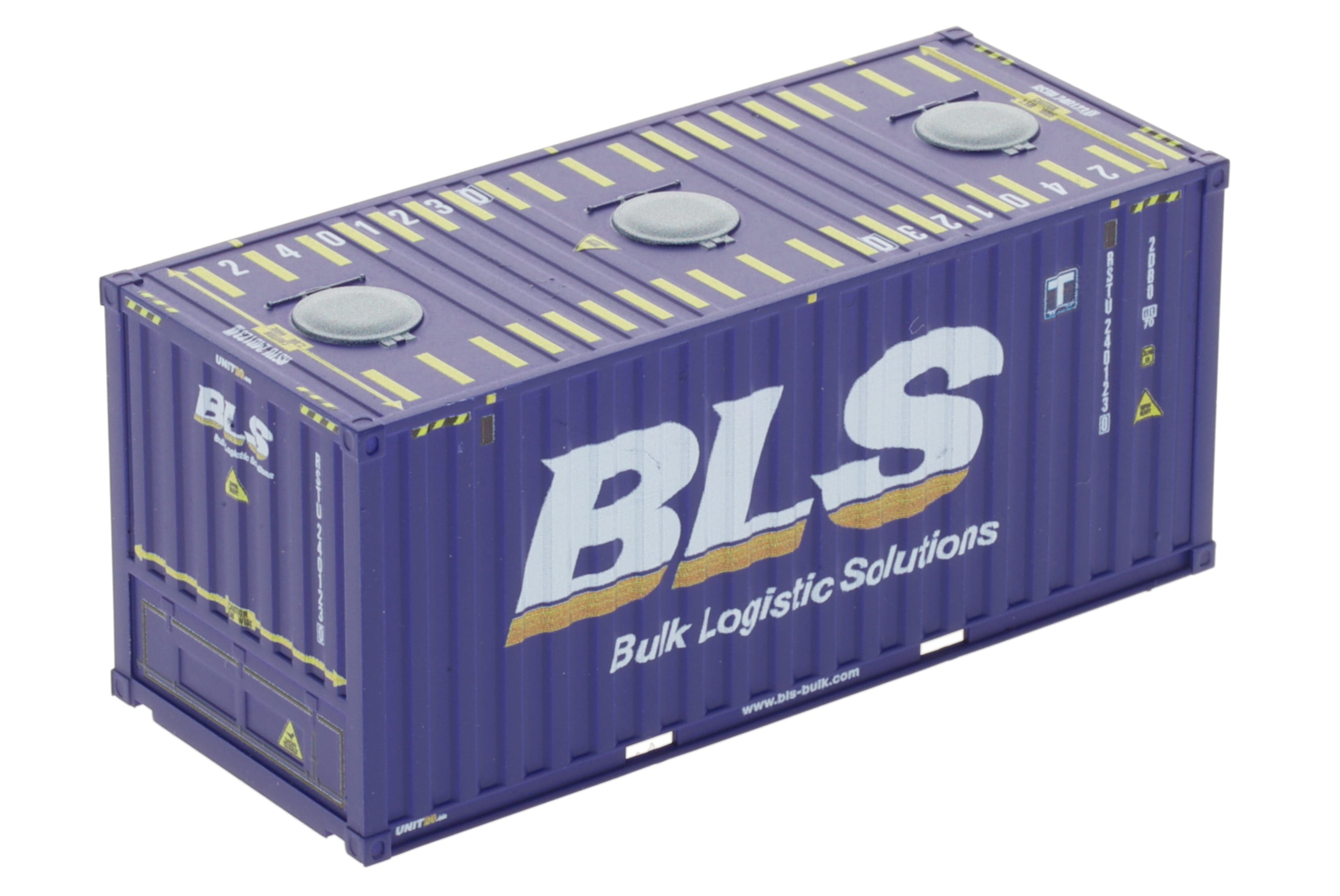 1:87 20´BulkContainer BLS Spundwand-Bulkcontainer, "Bulk Logistic Solution", Behälternummer: RSTU 240123