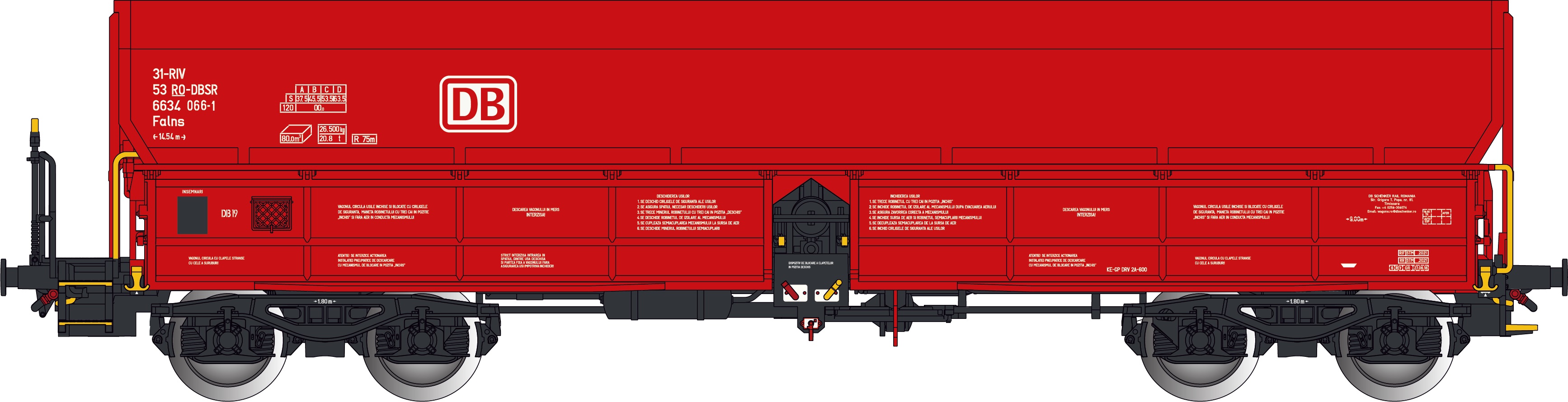 RO-DBSR Selbstentlade-Wagen Epoche 6