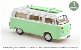 VW T2b Combi Camper Van´73 Jetcar / Jet cars 1:43 grün