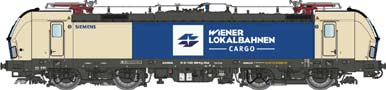 WLC Vectron Cargo DC Sound Wiener Lokalbahn Cargo, creme/blau, Ep.VI