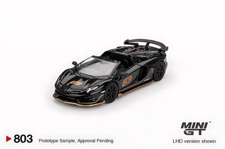 Lamborghini Aventador SVJ schwarz 1:64