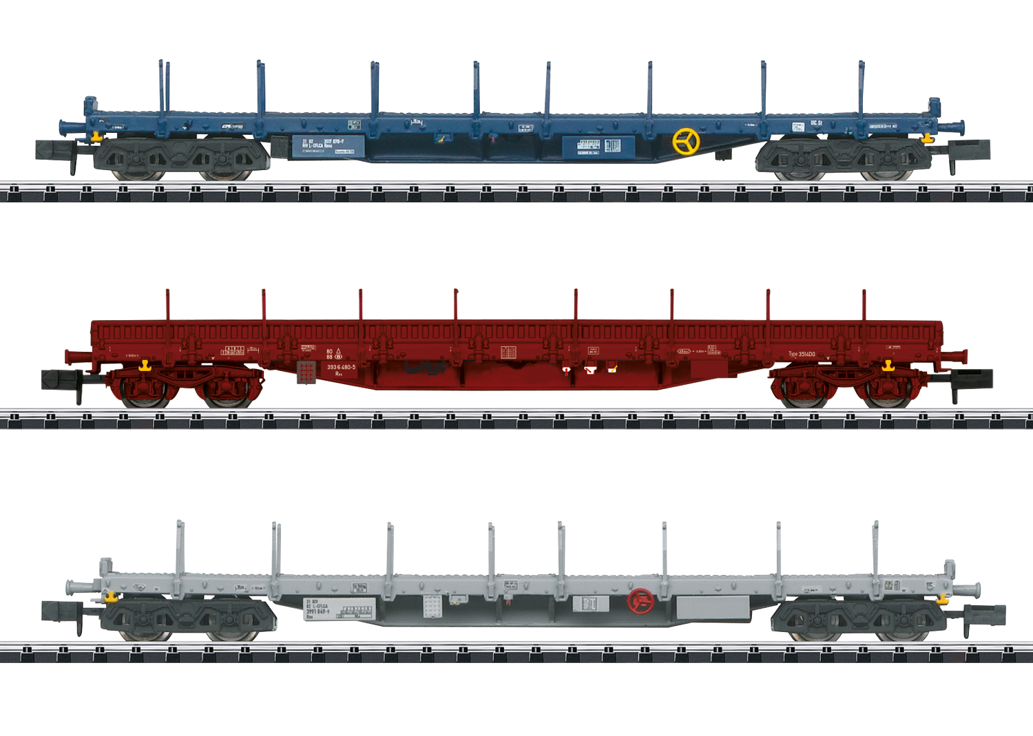 SNCB/CFL Flachwagenset 3tlg. Ep.VI