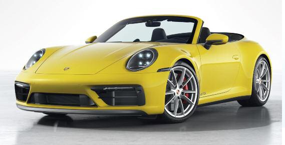 Porsche 911 Carr.Cab.`2020gel 4 GTS Carrera Cabrio gelb 1:18 Die Cast