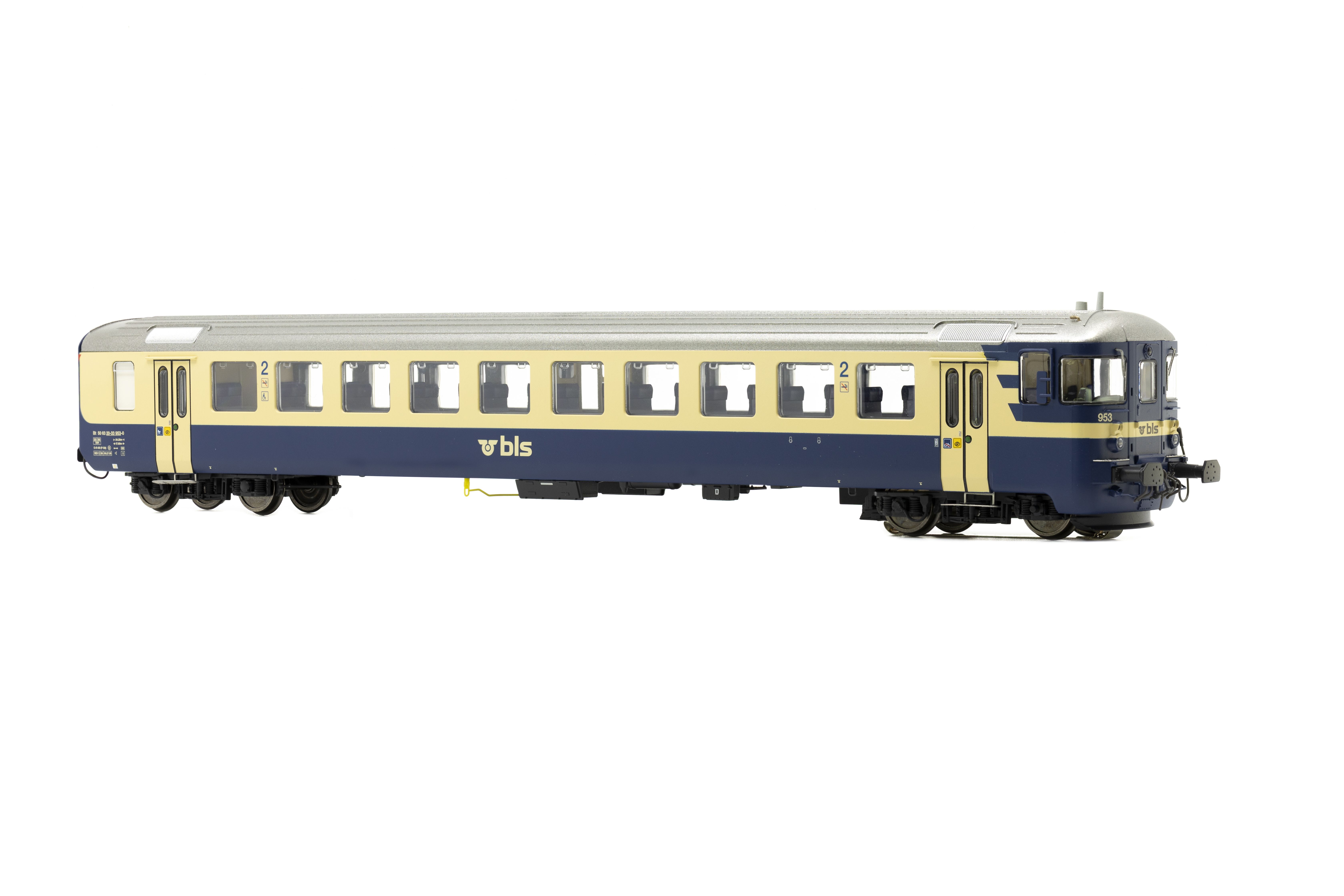 BLS Steuerwagen 953 Ep.VI DC blau / beige