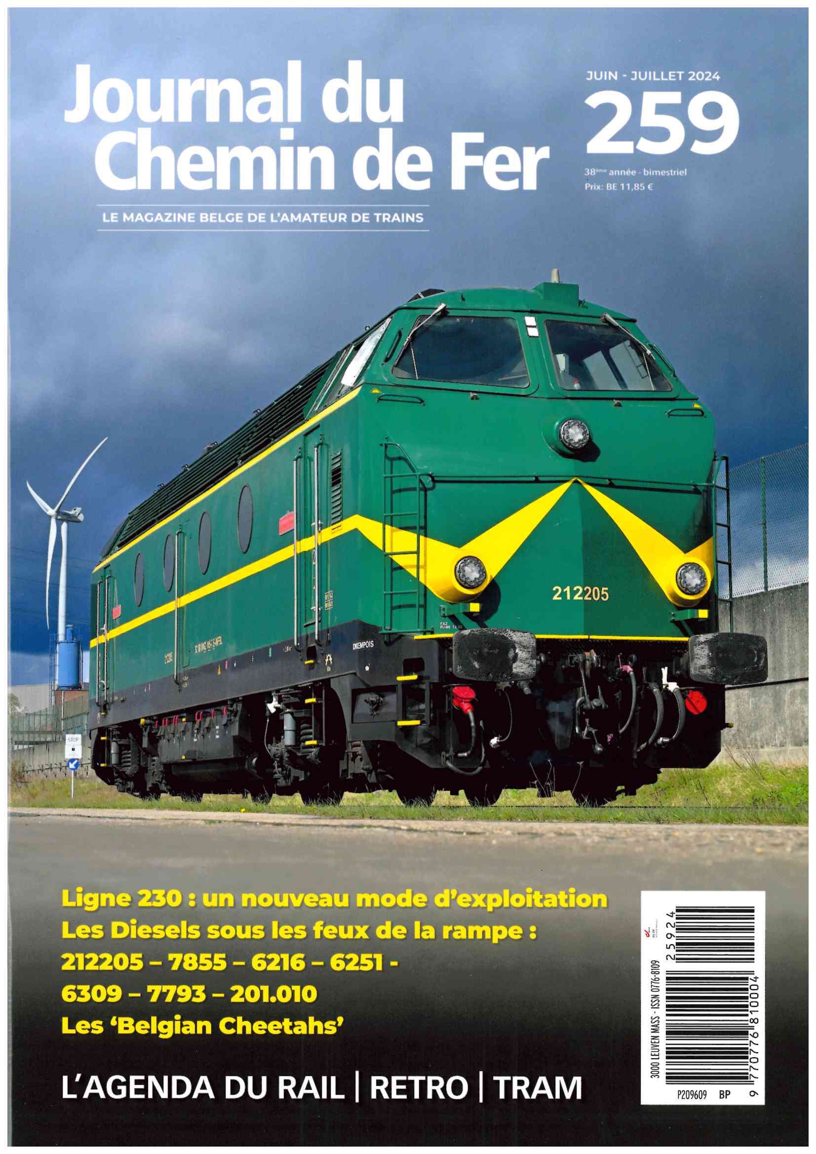 Journal du Chemin de Fer 259 Le magazine belge de l´amateur de trains - französische Ausgabe