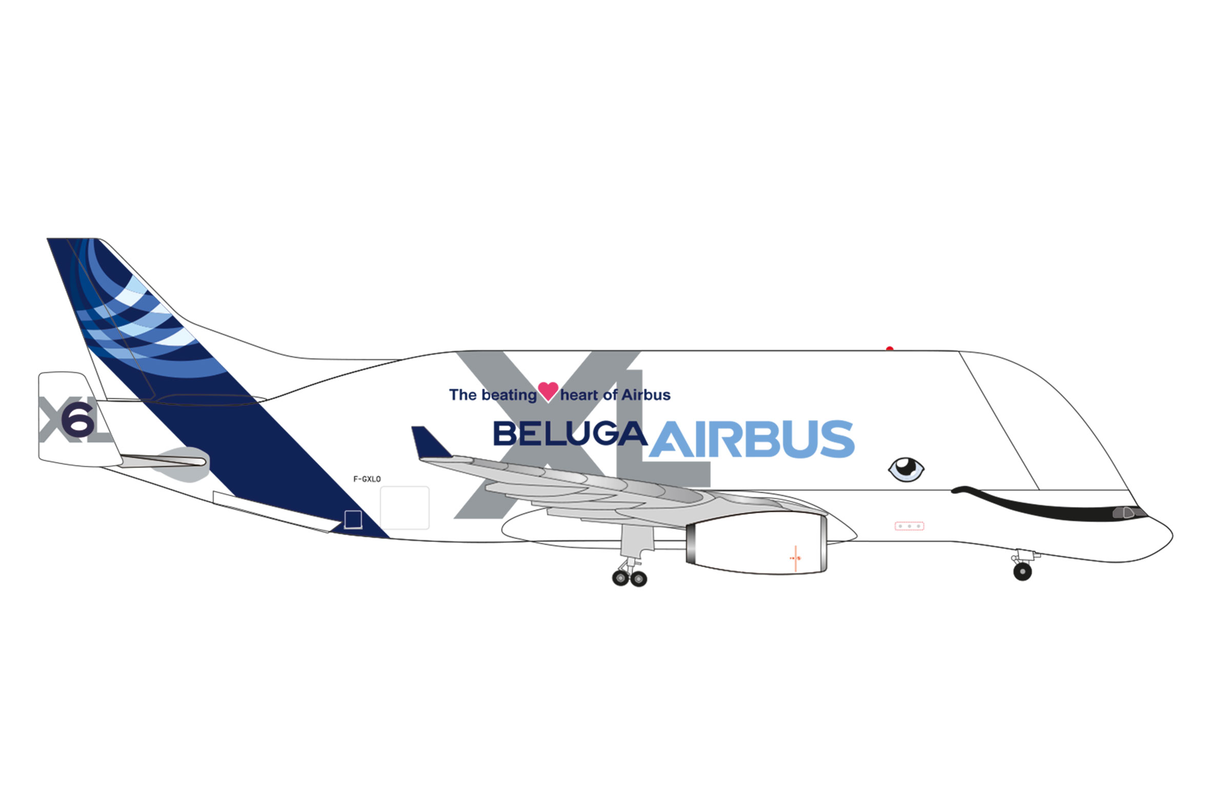 Airbus Beluga XL #6 1:500