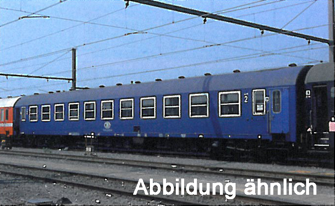 SNCB PerswgSet 2tlg.I5 EpIV/V 2 x Bc11, blau, rosa Linien