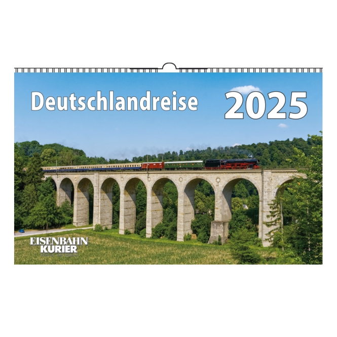 Kalender Deutschlandreise ´25 13 farbige Kalenderblätter auf Kunstdruckpapier mit Spiralbindung