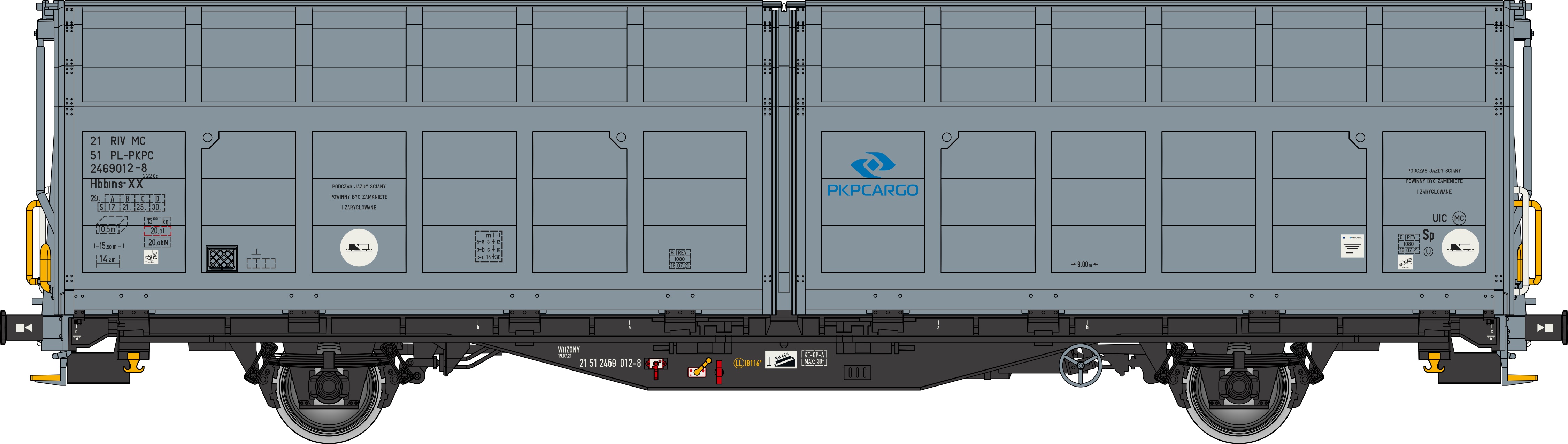 PL-PKPC Schiebewandwagen Ep.6 PKP Cargo