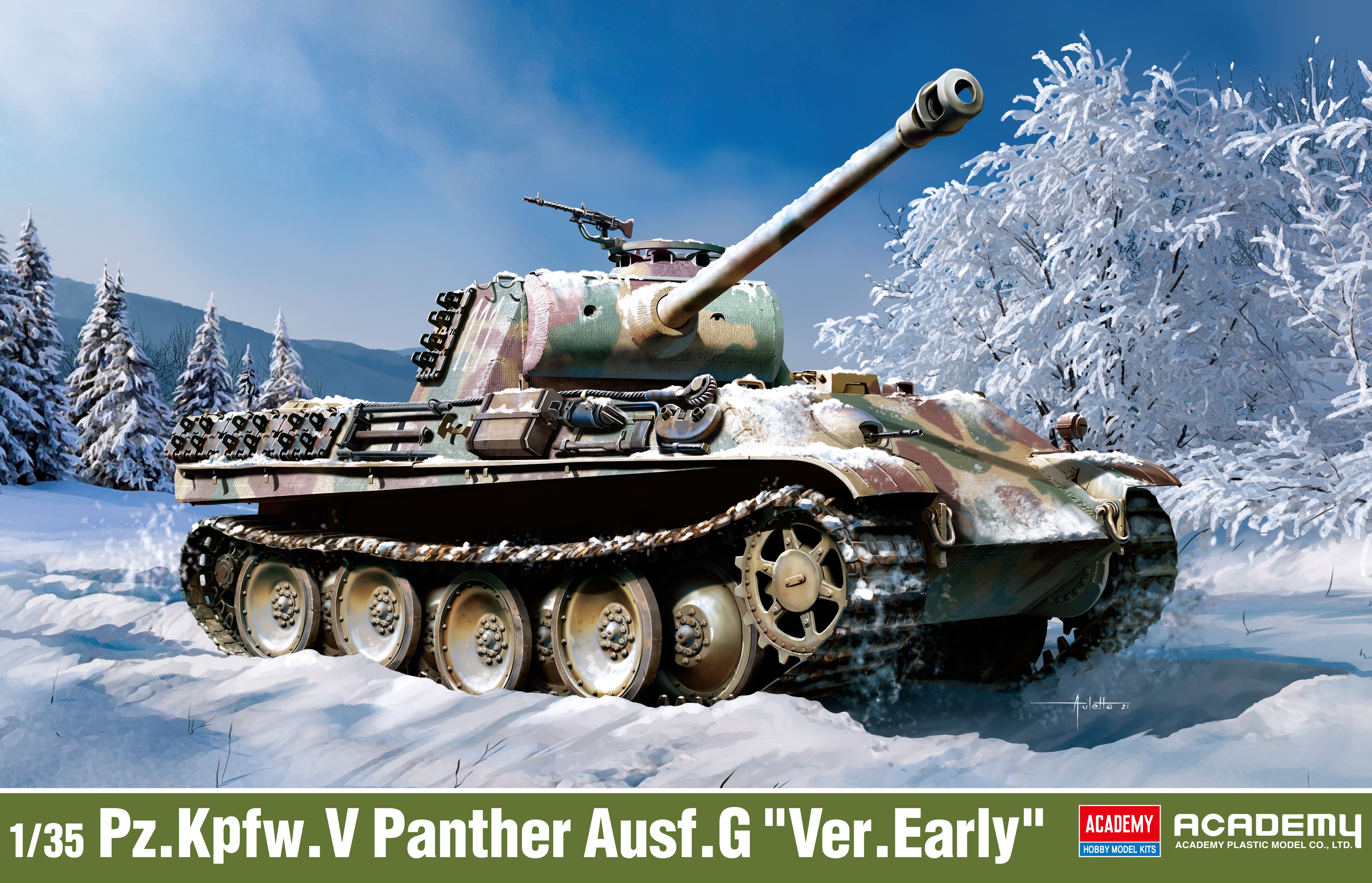 1:35 Deutscher Panzer V Panther G frühe Version
