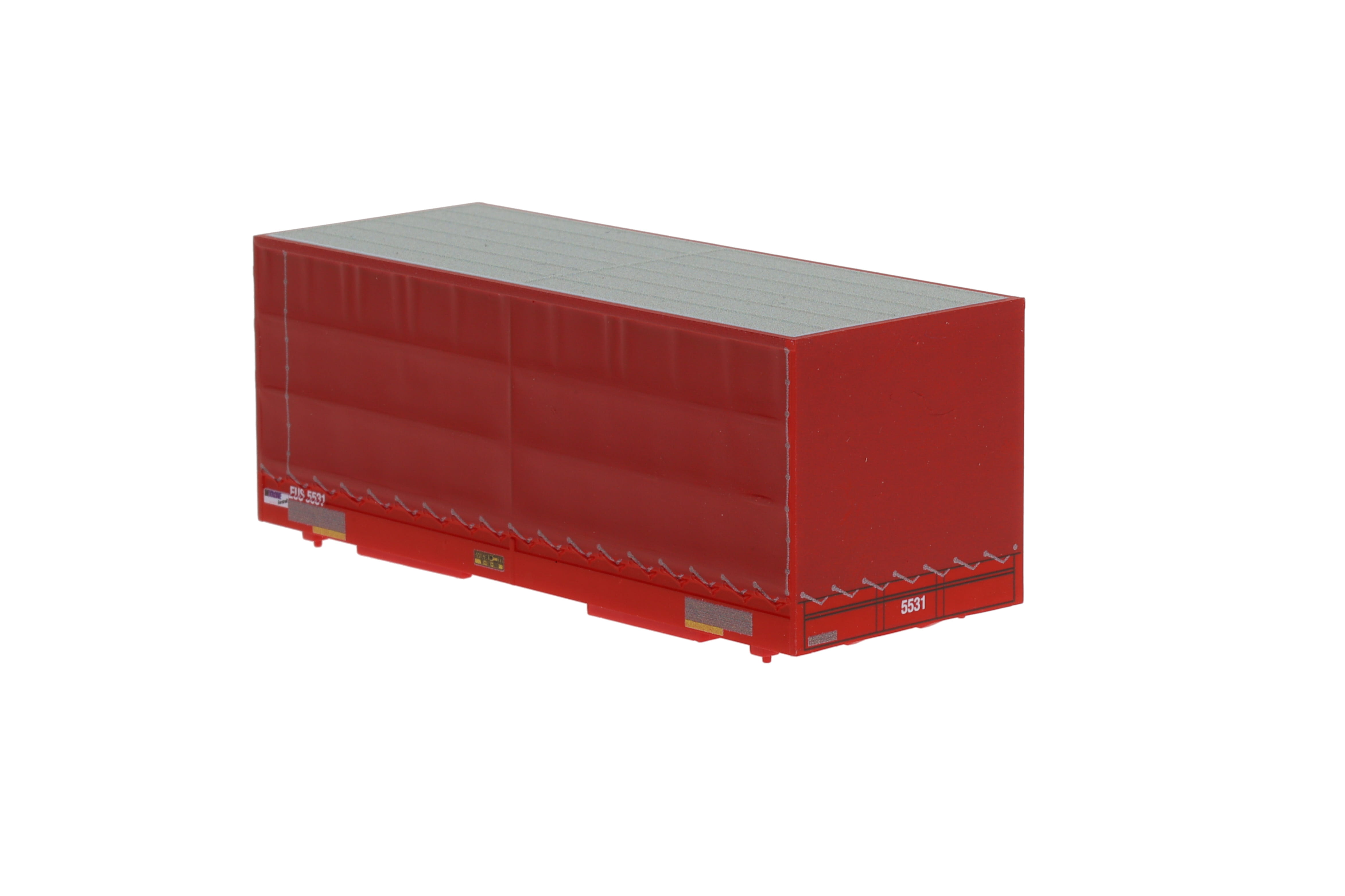 1:87 Container WB-C715 EURO- SHUTTLE, Wechselbehälter WB-C 715 PP Pritsche / Pla