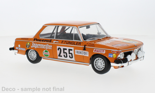 BMW 2002 #255Jägermeister`73 Rally WM Monte Carlo W.Stiller/ A.Wagener 1:18