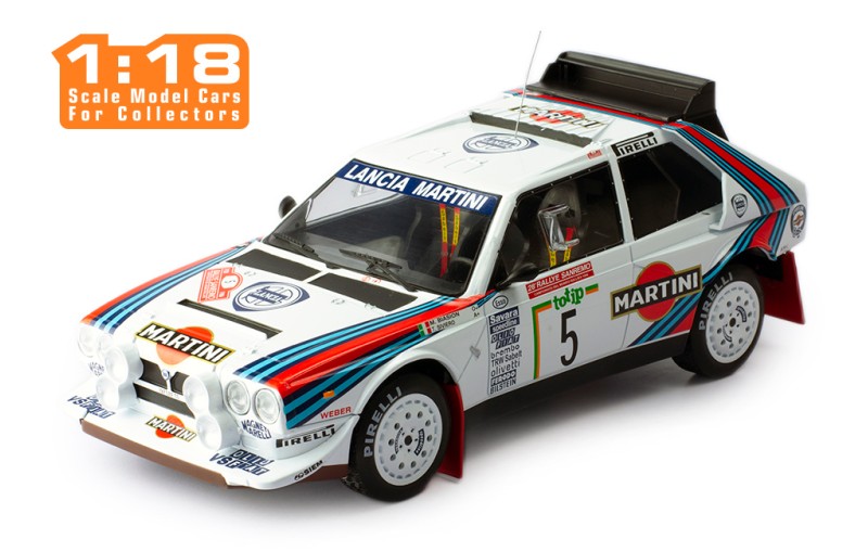 Lancia Delta S4#5Martini 1:18 Rallye San Remo with extra lights M.Biasion/ T. Si