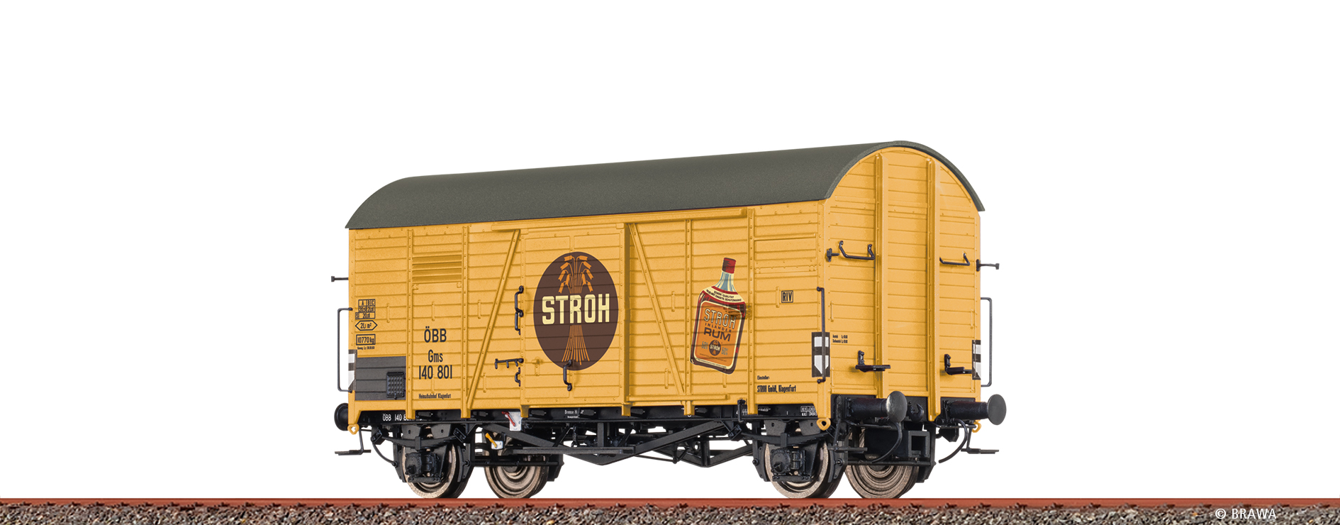 ÖBB gedeckter Güterwagen "Stroh Rum" Ep.III