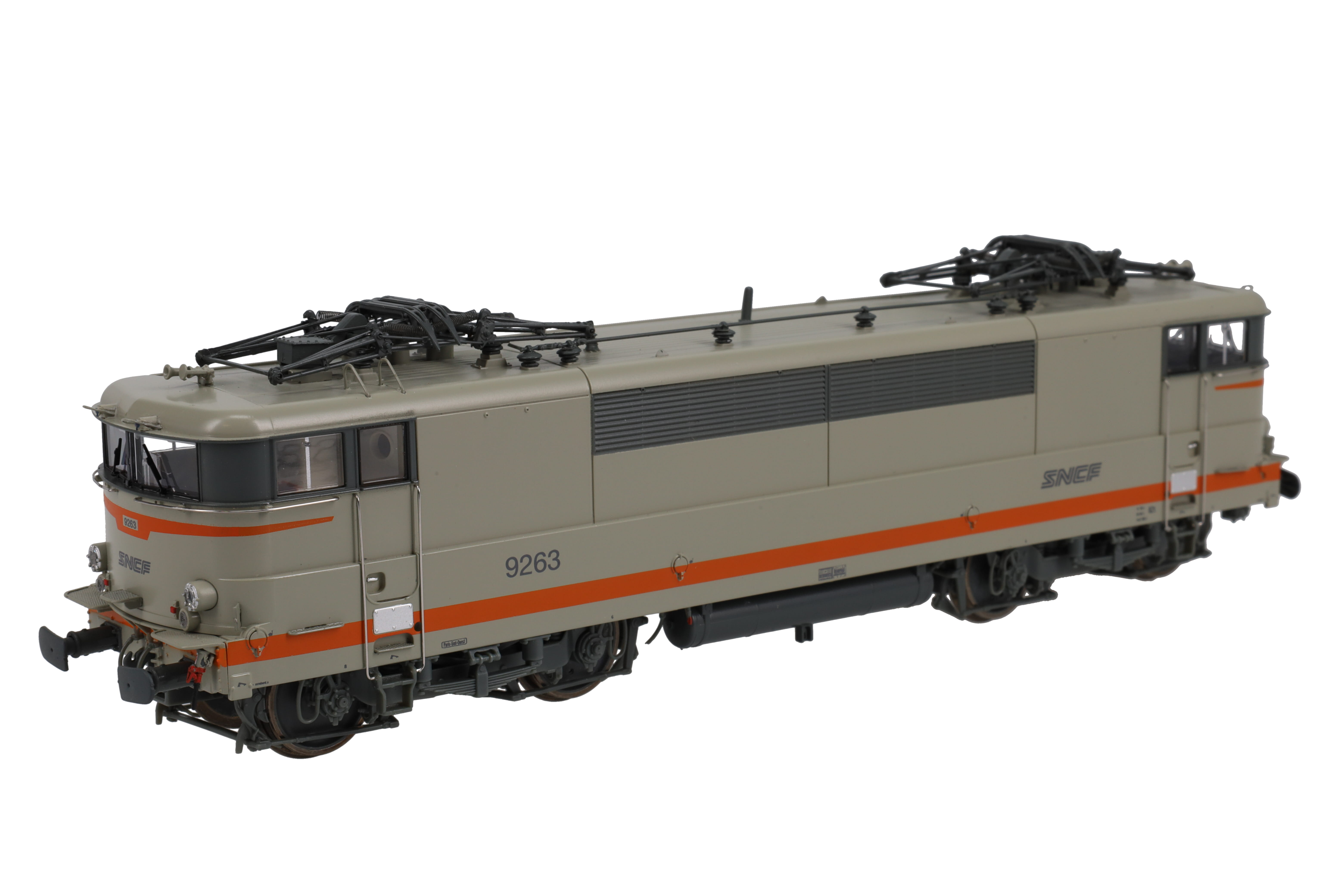 SNCF BB 9200 MTE Beton Ep.4-5 DCC digital mit SOUND, Betr-Nr: 9263, "Beton"-Farbgebung grau /orange, Nudellogo, Depot "Paris Sud-Ouest",