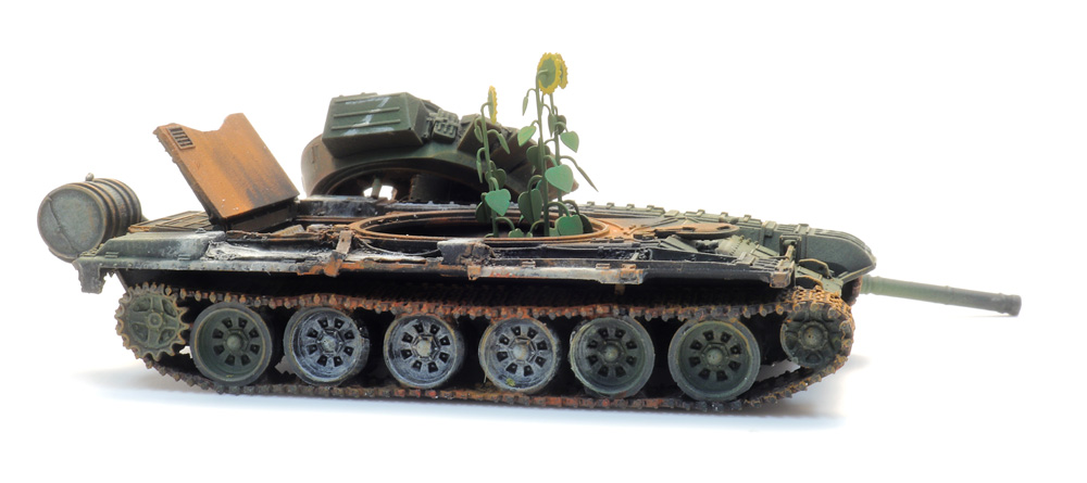 Russischer T-72 RIP-Serie mit Sonnenblume