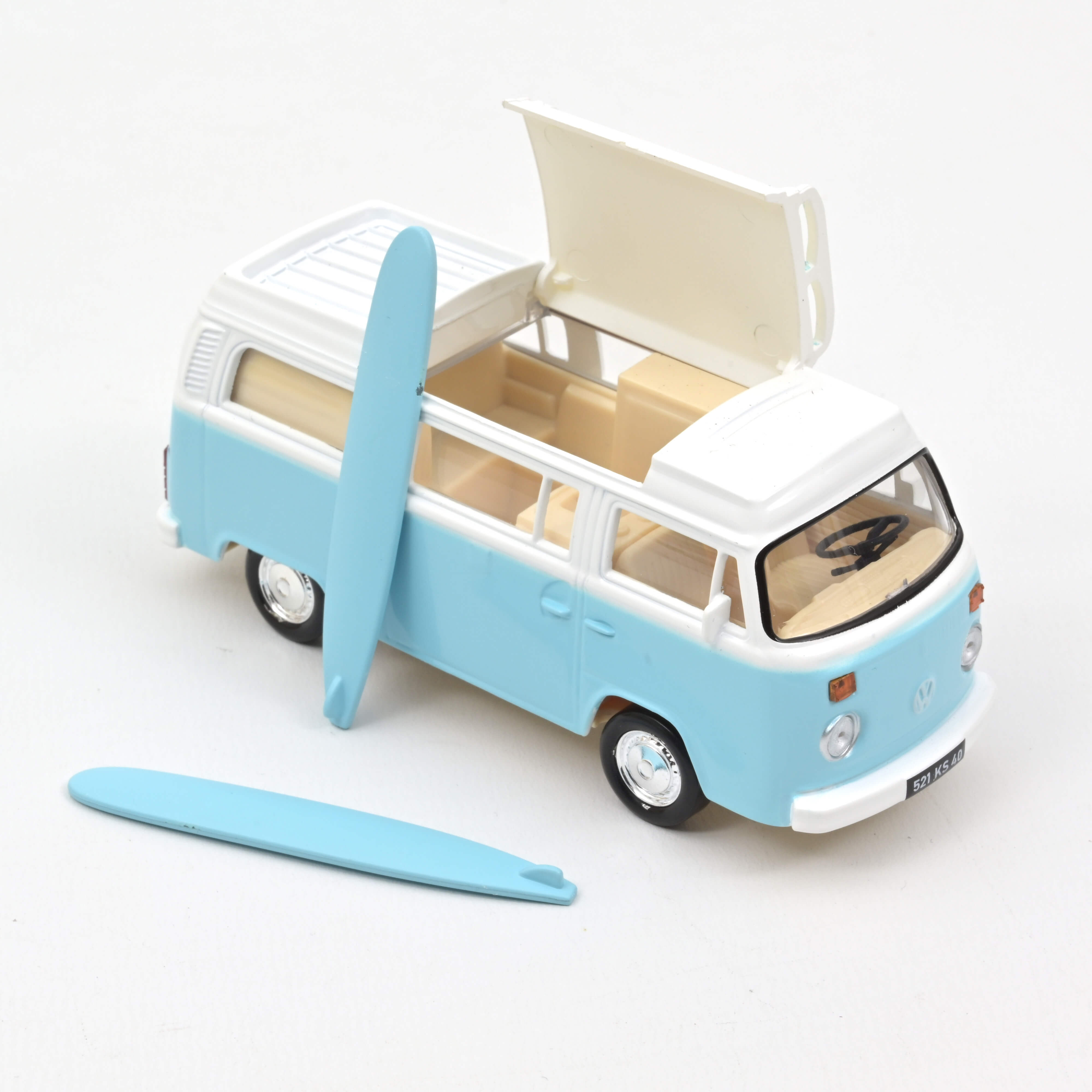 VW T2b camper ´73 blue Jetcar / Jet cars 1:43