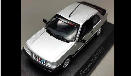 Peugeot 309 GTi´87 grau 1:43 Peugeot 309 GTi 1987 Futura Grey with PTS deco 1:43