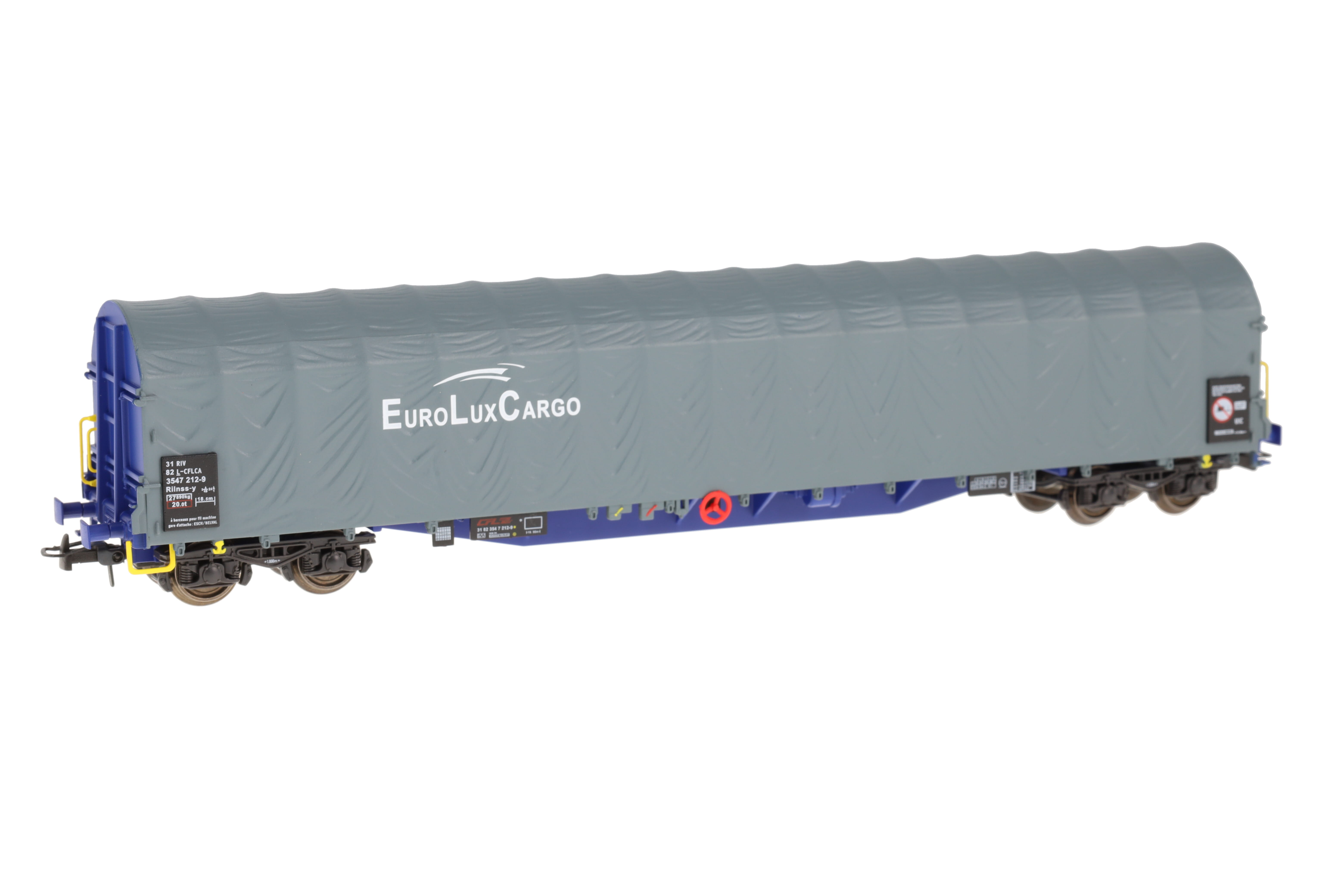 L-CFLCA 2x SchiebeplanenWagen EURO LUX CARGO, blau/ grau, Ep.6, Set A