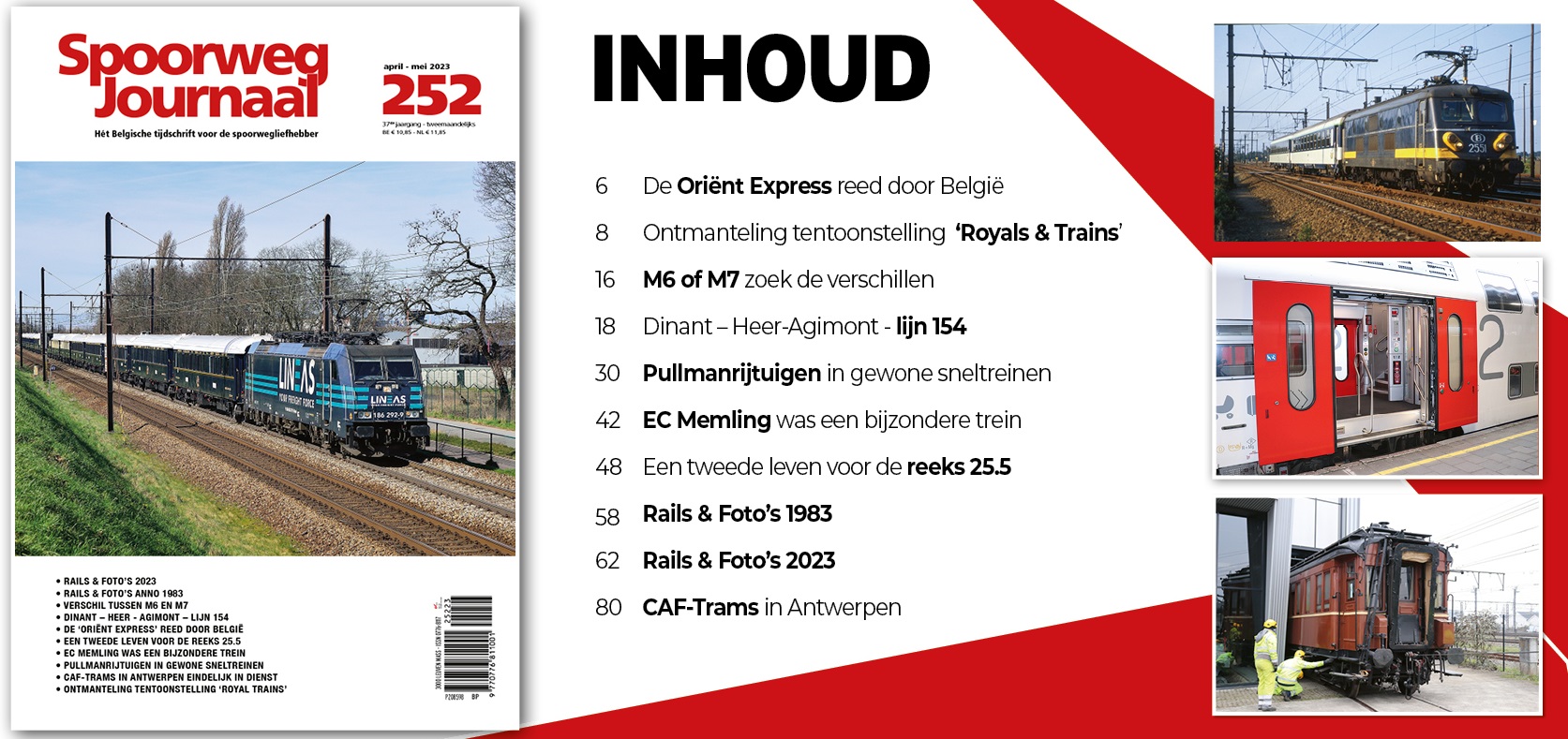 Spoorweg Journal 252 Het Belgisch Tijdschrift voor de spoorwegliefhebber - niede