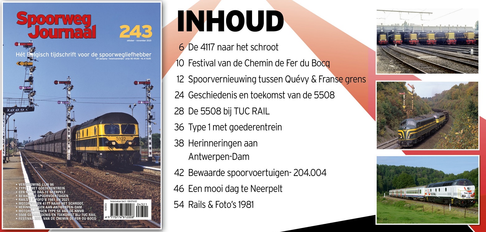 Spoorweg Journal 243 Het Belgisch Tijdschrift voor de spoorwegliefhebber - niede