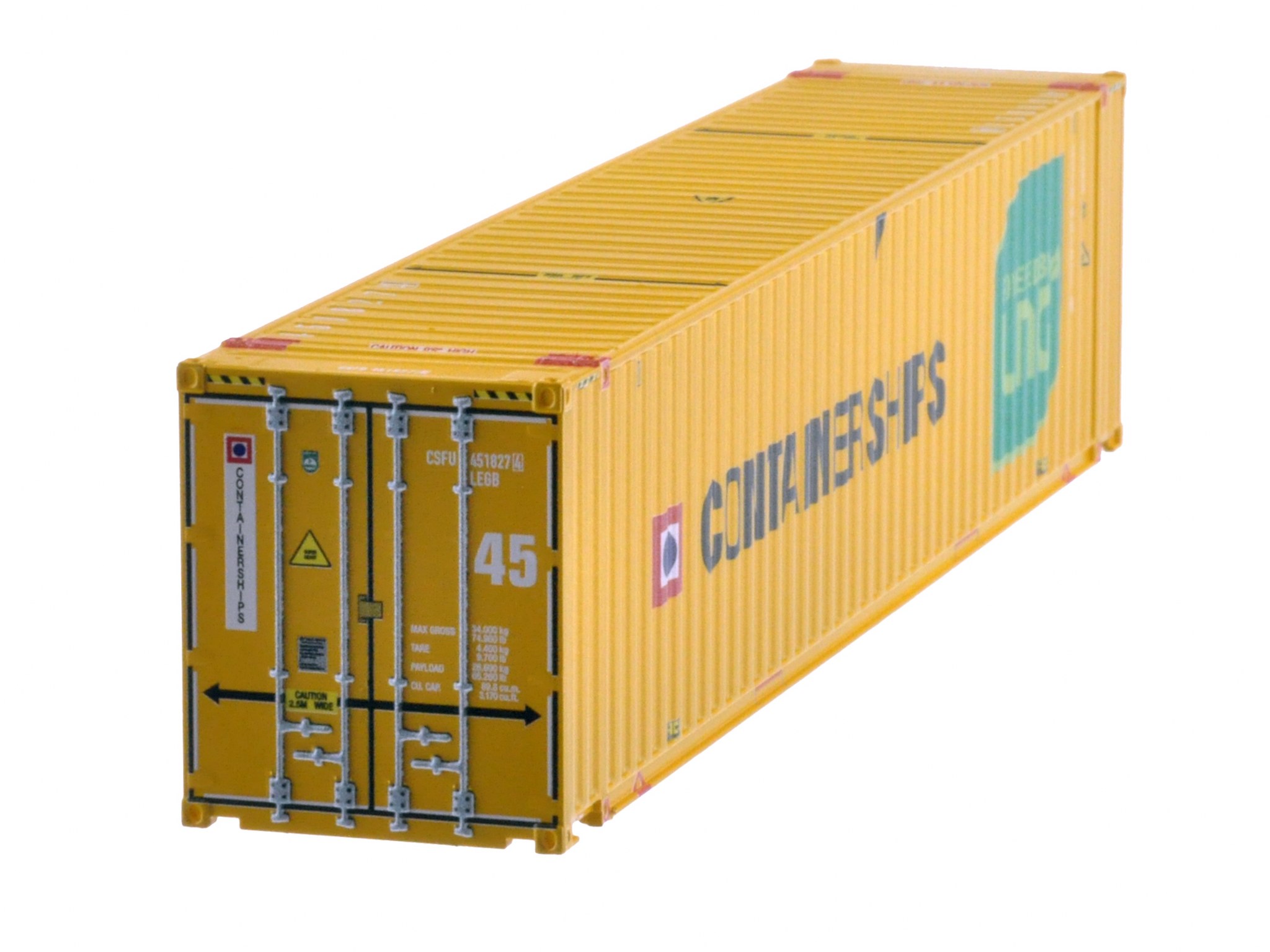 1:87 45´ Container CONTAINER- SHIPS (LNG), WB-A HC (Euro), # CSFU 451827