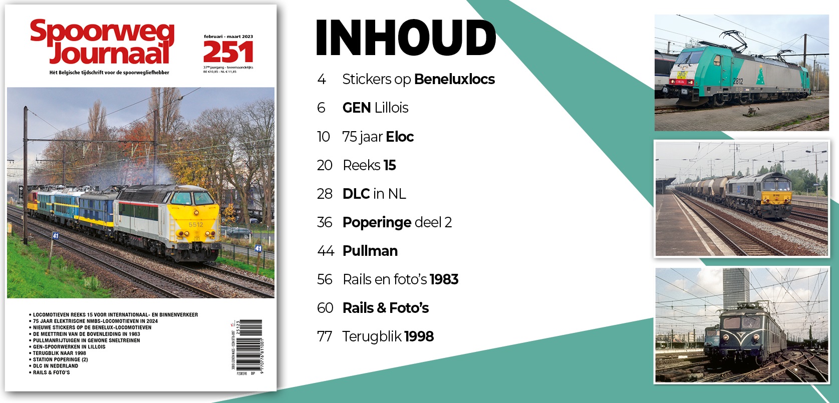 Spoorweg Journal 251 Het Belgisch Tijdschrift voor de spoorwegliefhebber - niede