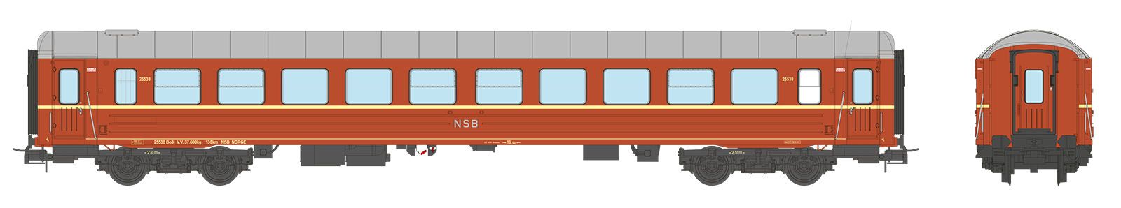 NSB Personenwagen Bo3l 2.Kl.