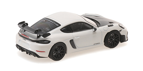 Porsche Cayman GT4 RS`2021wei weiß mit schwarzen Rädern 1:43 Die Cast