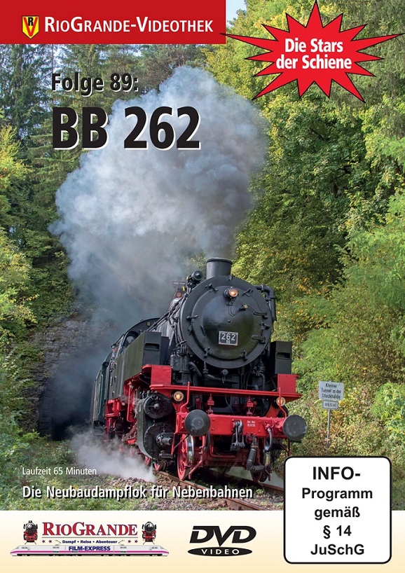 DVD Stars89: BB 262 Die Neubaudampflok für Nebenbahnen, Reihe: Stars der Schiene