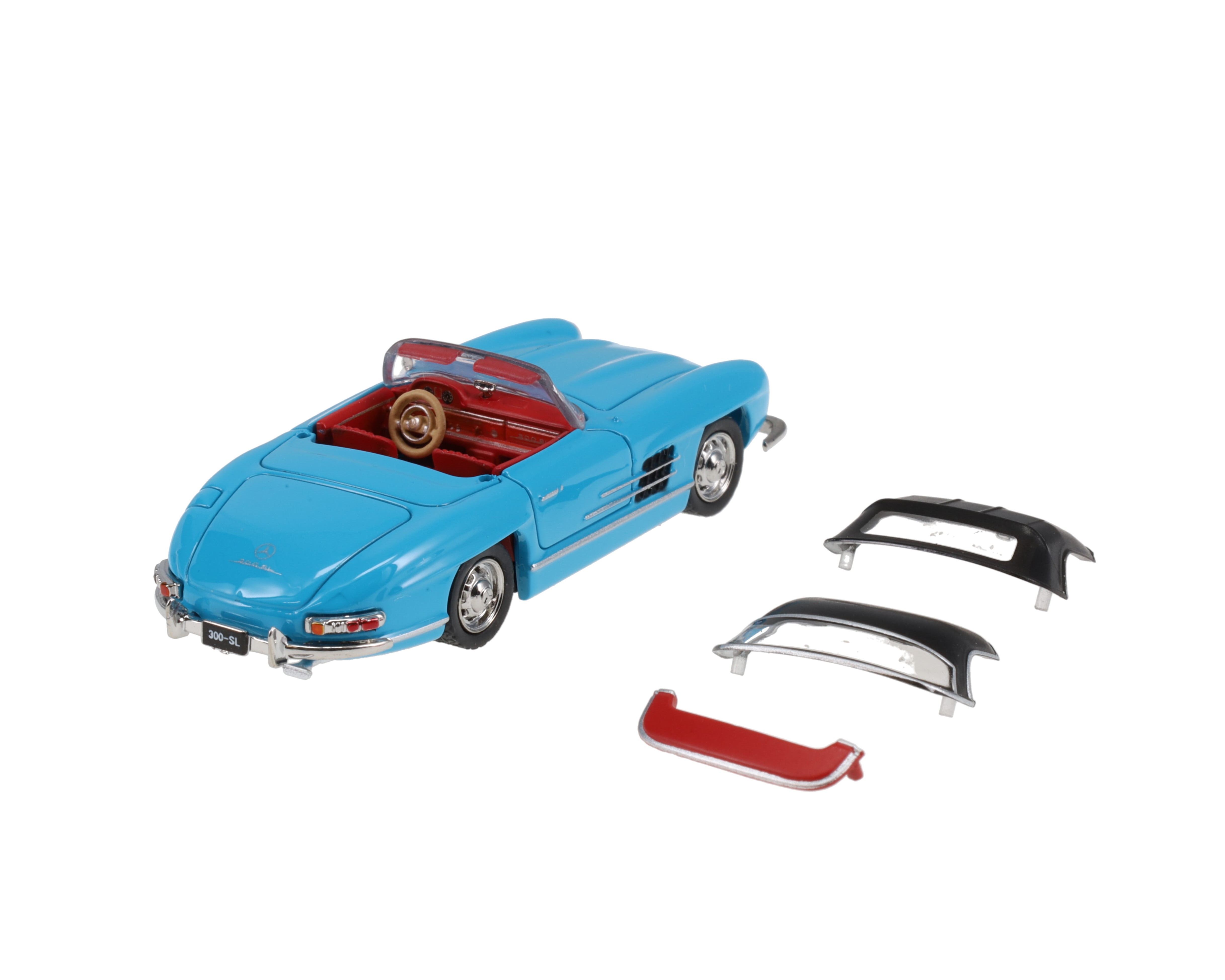 Mercedes 300SL Roadster blau schwarzes Interieur