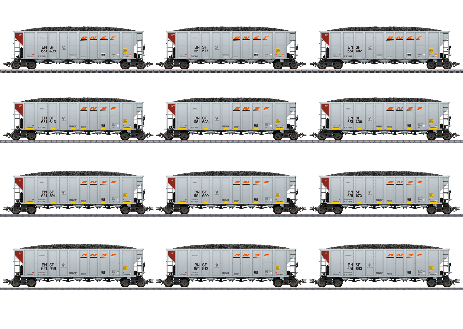 BNSF US Hopper Car Set 12tlg. Ep.VI