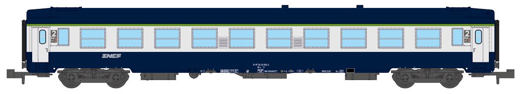 N SNCF Liegewage UIC blau Ep5 Liegewagen, 2. Klasse