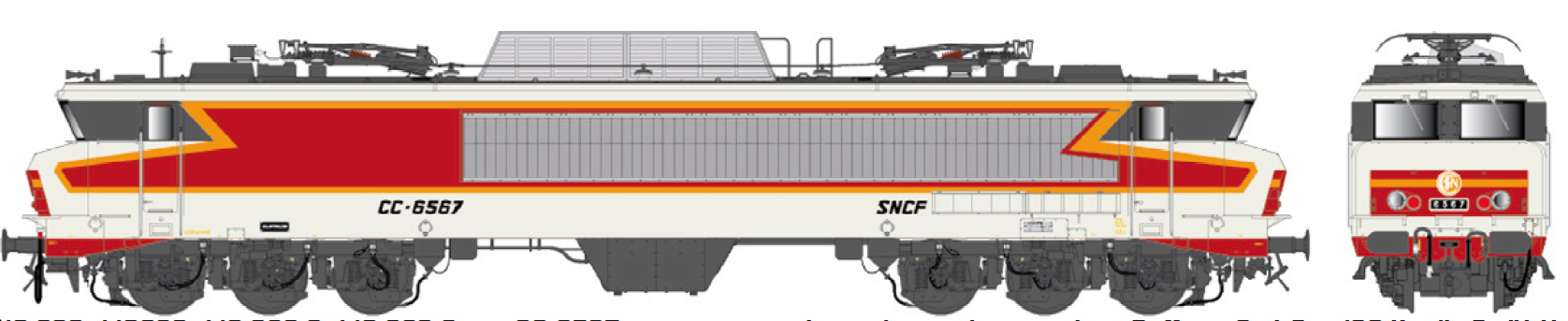 SNCF Ellok CC6567 TEE ACSound Logo Beffara, Ep.IV/V, Streckennetz Süd-Ost