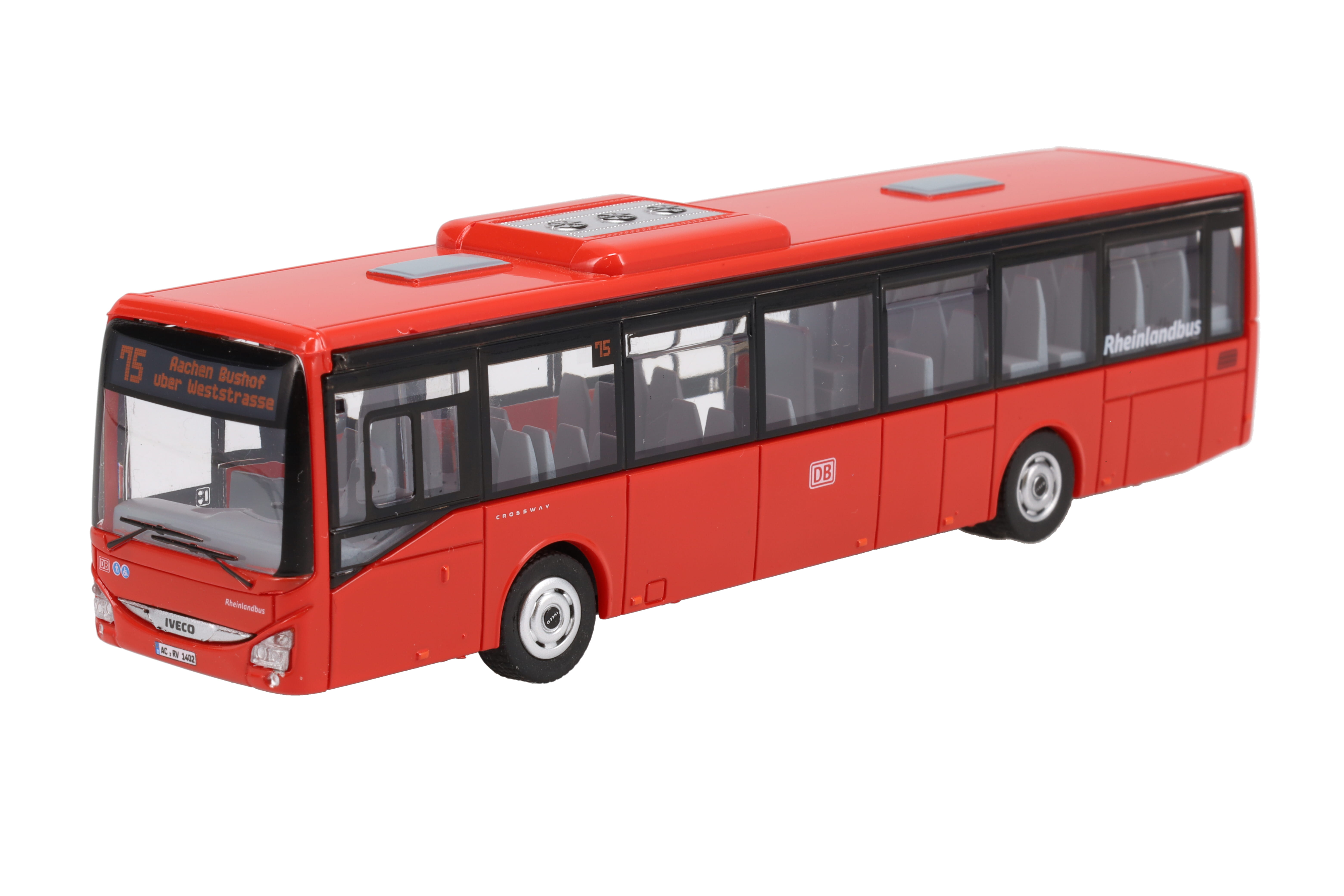 Iveco Bus Crossway Bus Rheinlandbus Fahrziel "Aachen Bushof" 1:87