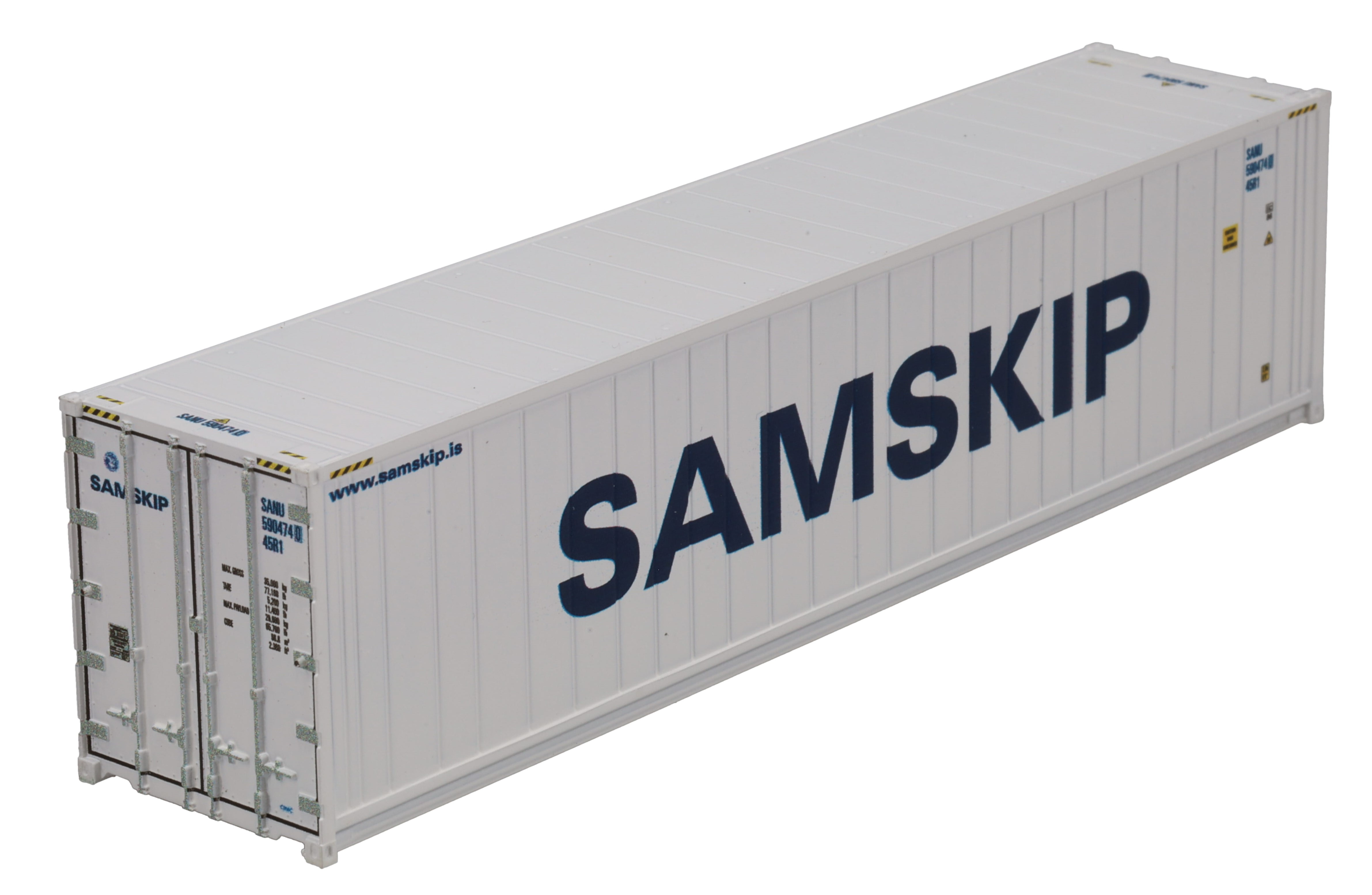 1:87 40´Reefer SAMSKIP altes Logo, Kühl-Container, ISO 45R1, # SANU 590474