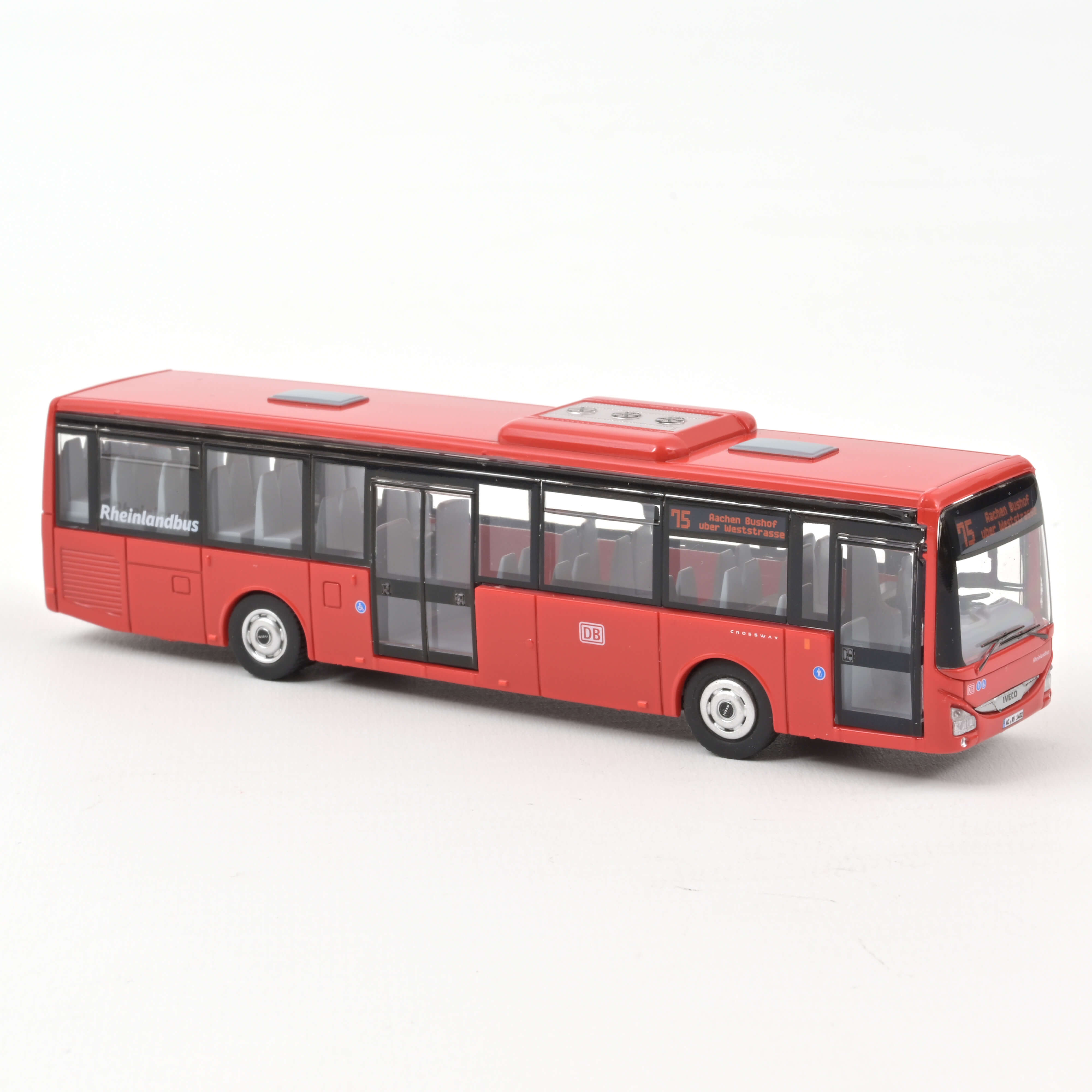 Iveco Bus Crossway Bus Rheinlandbus Fahrziel "Aachen Bushof" 1:87