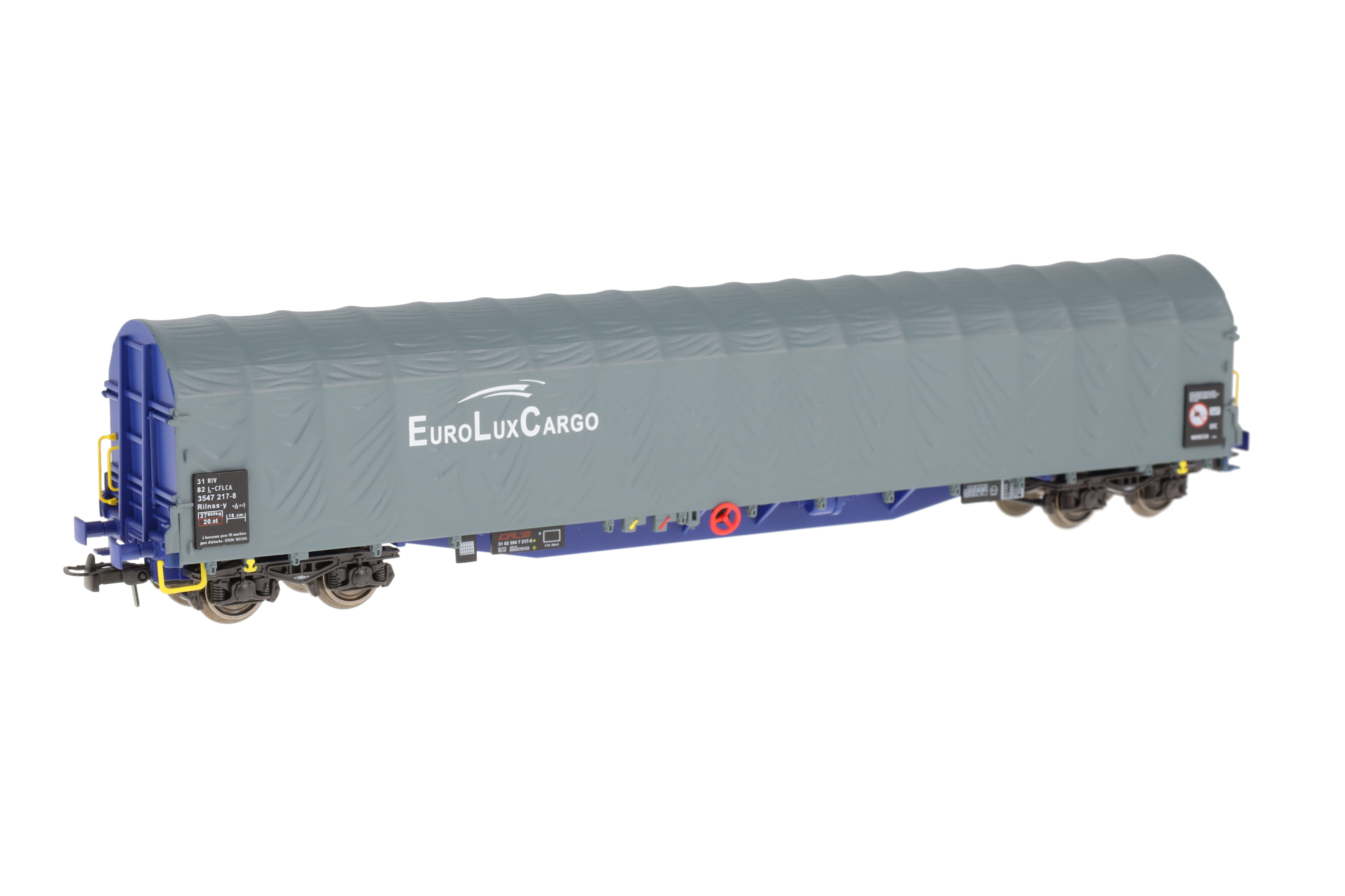 L-CFLCA 2x SchiebeplanenWagen EURO LUX CARGO, blau/ grau, Ep.6, Set B