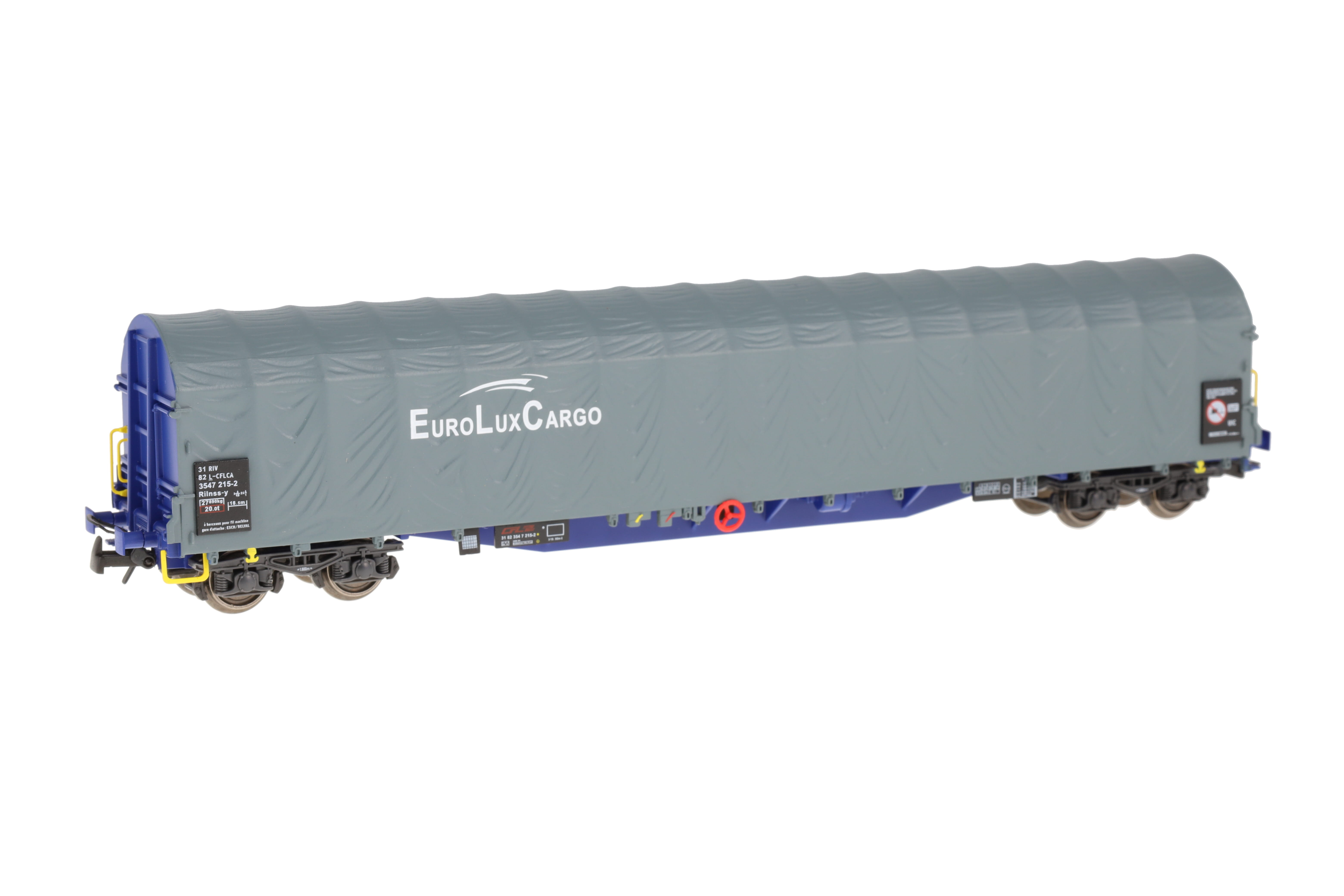 L-CFLCA 2x SchiebeplanenWagen EURO LUX CARGO, blau/ grau, Ep.6, Set B