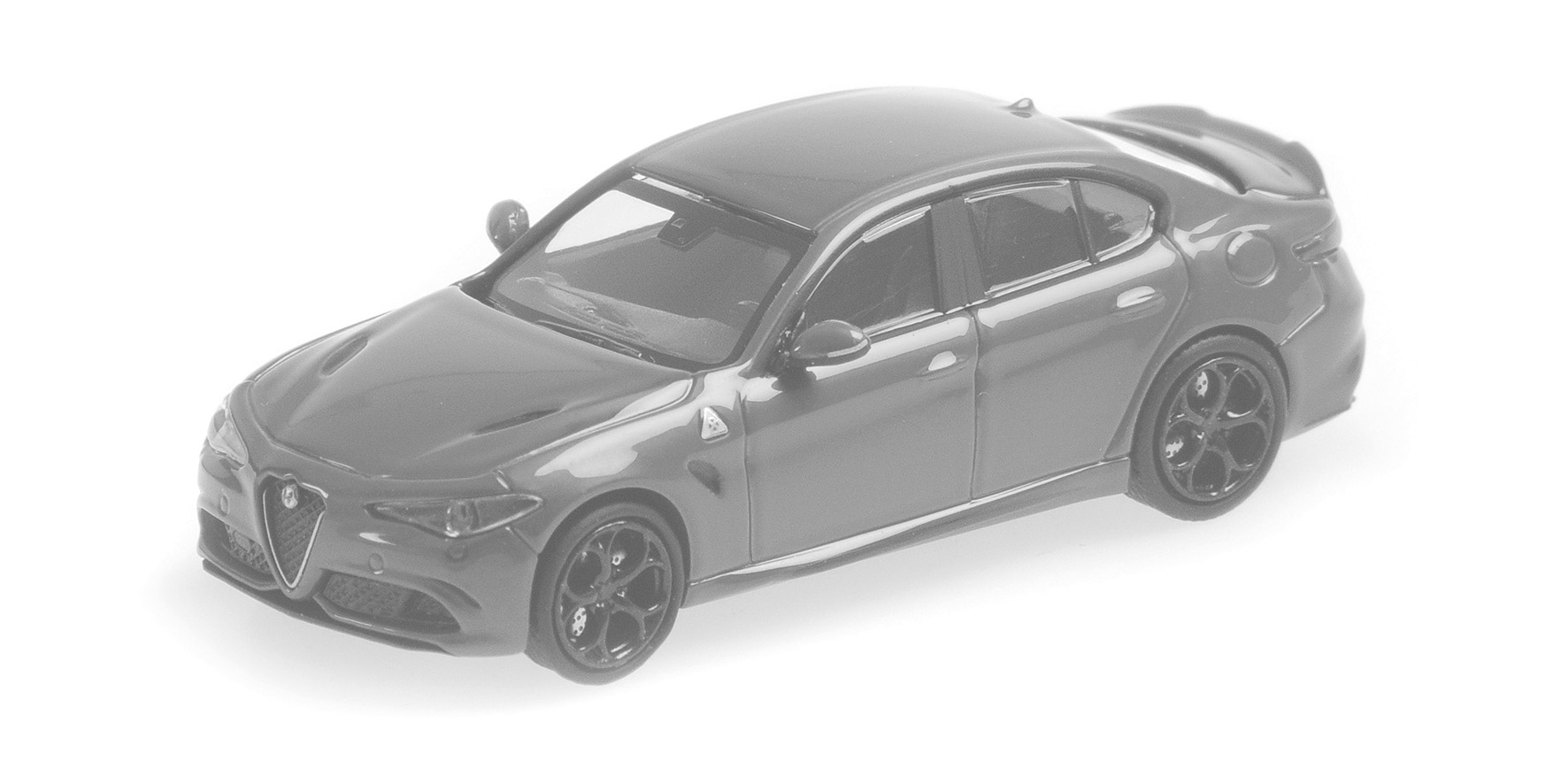 Alfa Rom.Giulia Quadrifoglio `2017 schwarz metallic 1:87 ABS