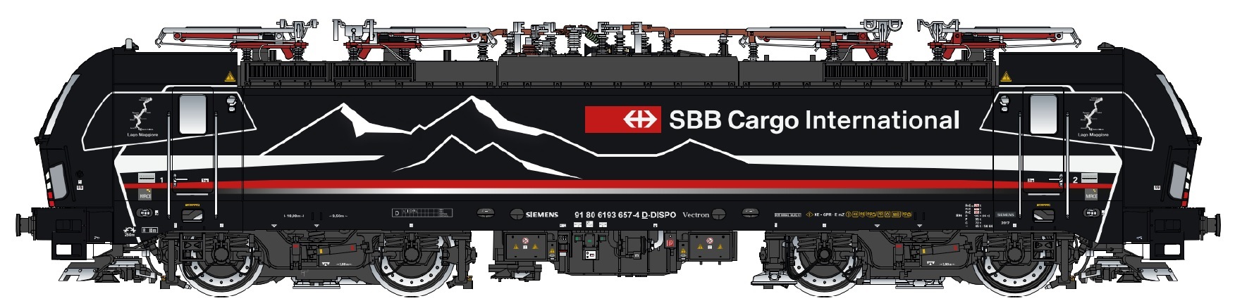 SBB Cargo E-Lok BR193 DC Vectron "Shadowpiercer"