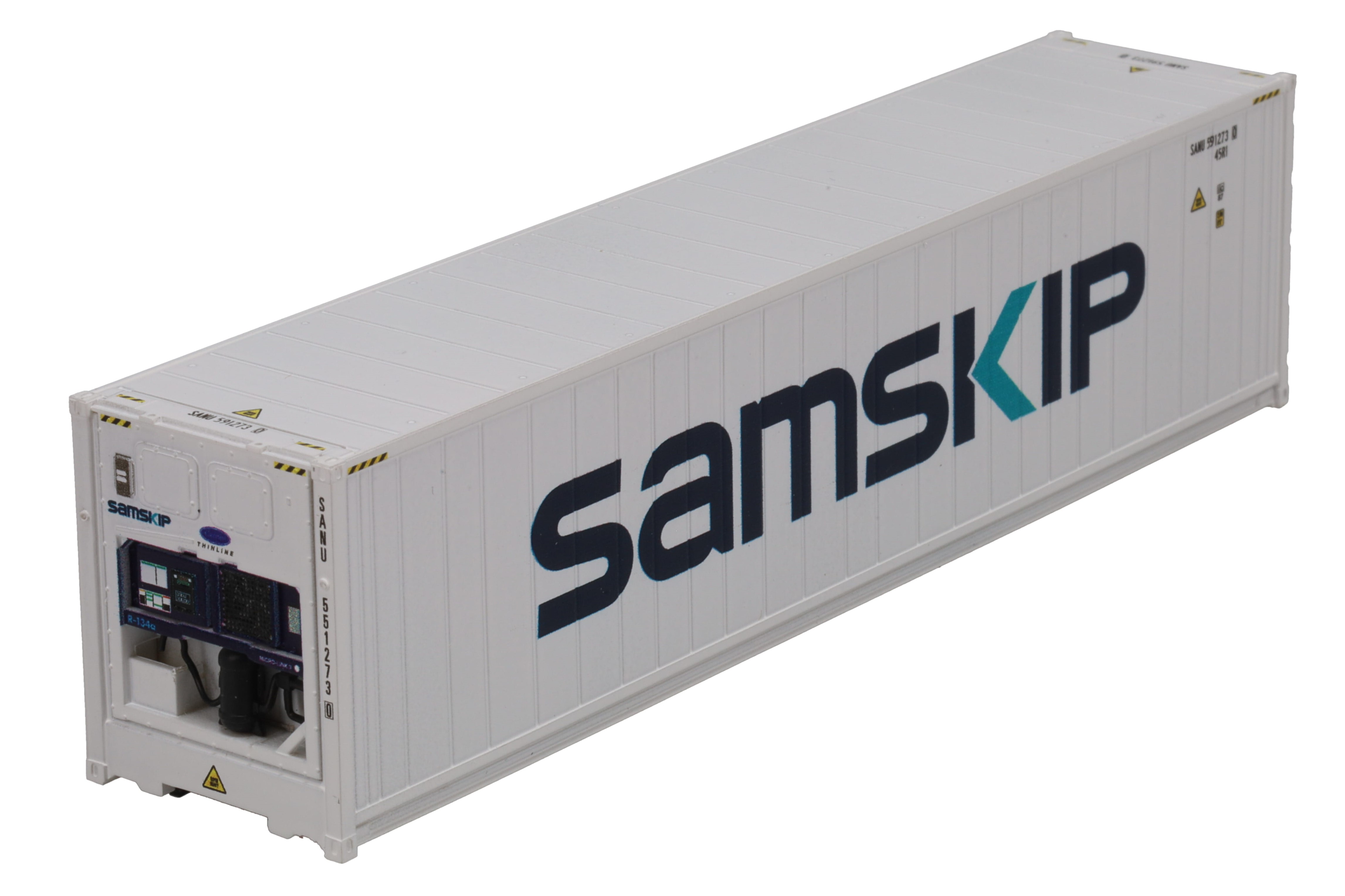 1:87 40´Reefer SAMSKIP neues Logo, Kühl-Container, ISO 45R1, # SANU 591273