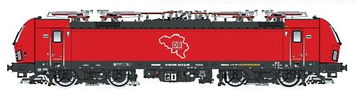 DBAG Cargo BR193 Ep.VI DC Mehsystemlokomotive. Aufdruck: Belgische Landeskarte -