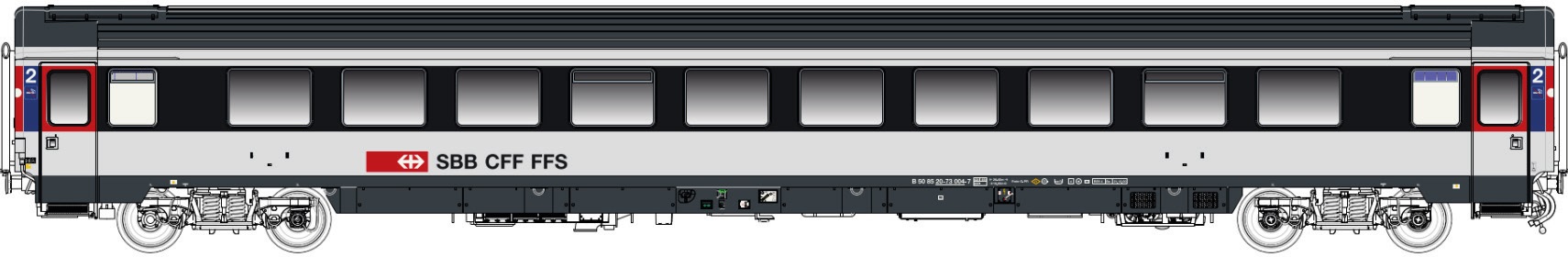 SBB Personenwagen UIC Z1 Bpmz Ep.V-VI