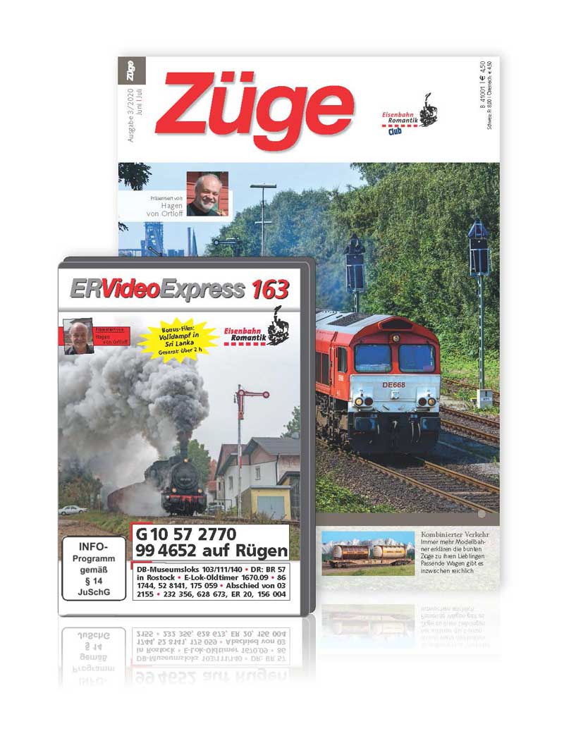 ER-Video Express 163 Eisenbahn Romantik Zeitschrift + DVD