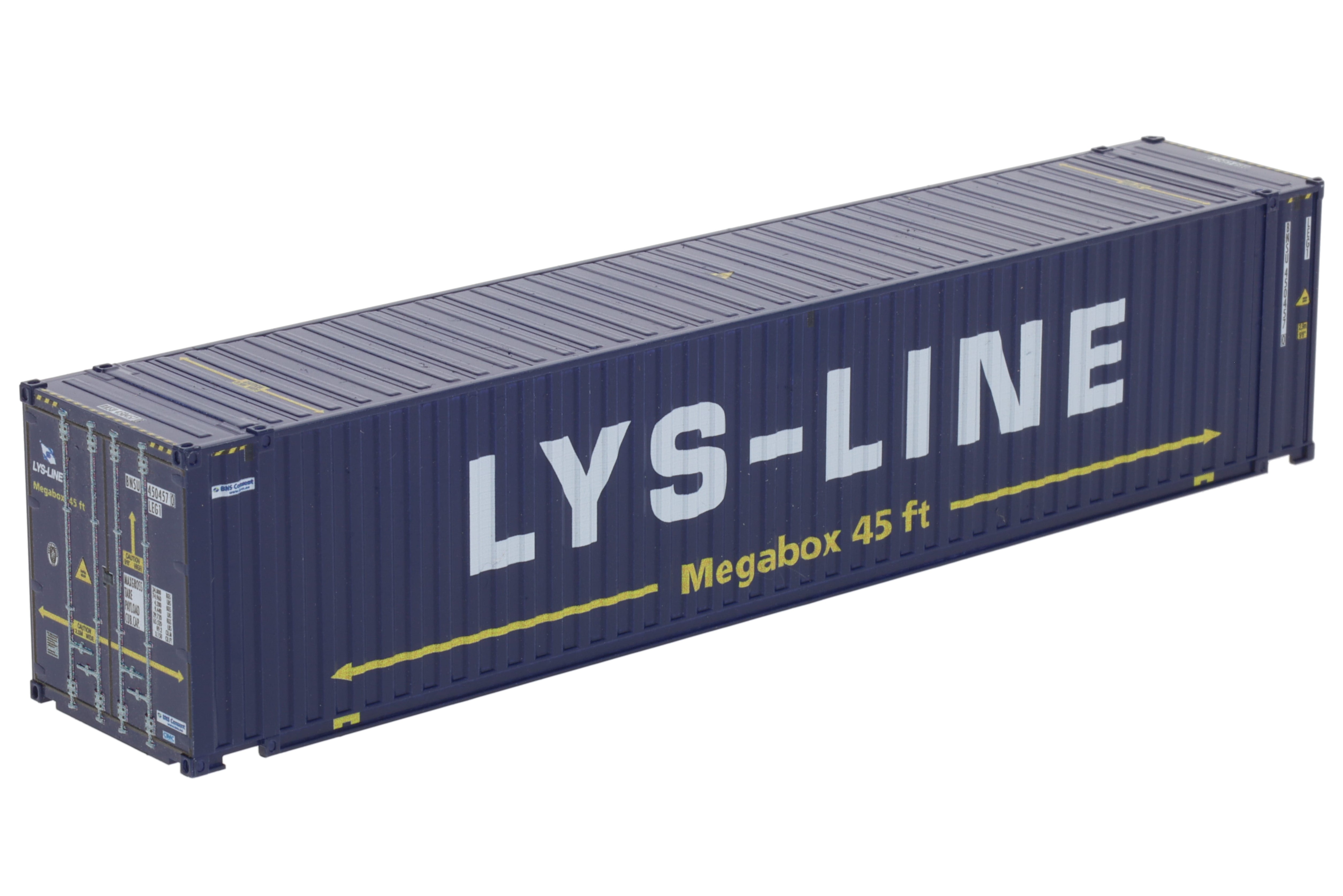 1:87 45´ Container LYS-LINE WB-A HC (Euro), Behälternummer: BNSU 450457